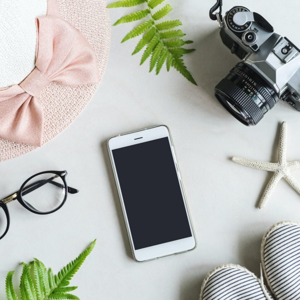 woman stuff makeup cellphone and accessories e1669607006572